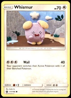 Whismur (117) 117/168 SM - Celestial Storm Common MP Pokemon TCG - Image 1
