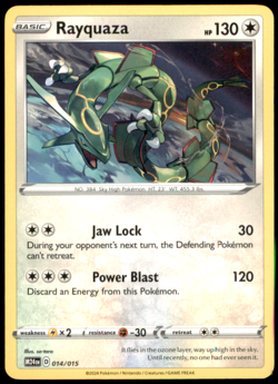 Rayquaza 014/015 McDonald's Promos 2024 Promo MP Pokemon TCG - Image 1
