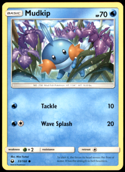 Mudkip (33) 33/168 SM - Celestial Storm Common MP Pokemon TCG - Image 1