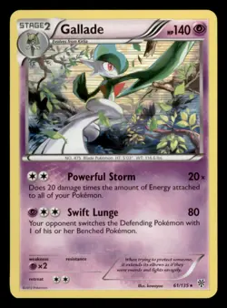 Gallade Holo Rare Plasma Storm 61/135 MP Pokemon - Image 1