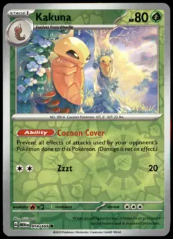 Kakuna 014/165 SV: Scarlet & Violet 151 Common Reverse Holofoil MP Pokemon TCG - Image 1