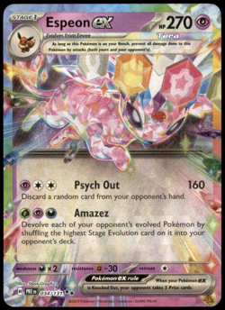 Espeon ex 034/131 SV: Prismatic Evolutions Double Rare Holo NM Pokemon TCG - Image 1