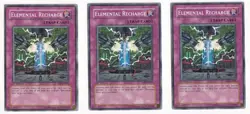 Yugioh- 3X Elemental Recharge - Common - 1st Edition - EOJ-EN050 - Near Mint - Image 1