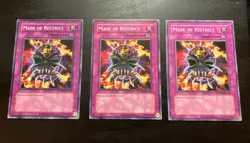 3x Mask of Restrict RP02-EN031 Yugioh Card Retro Pack 2 2020 REPRINT Unlimited - Image 1