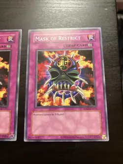3x Mask of Restrict RP02-EN031 Yugioh Card Retro Pack 2 2020 REPRINT Unlimited - Image 4
