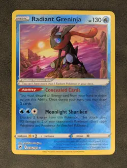 Radiant Greninja 046/189 Pokemon TCG Radiant Rare Astral Radiance Near Mint - Image 3