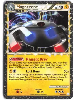 Magnezone 96/102 Prime Rare HGSS Triumphant Pokemon - Image 1
