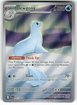 Dewgong 097/094 Illustration Rare Phantasmal Flames Pokemon Near Mint - Image 1
