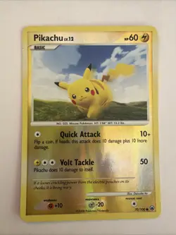 Pikachu Reverse Holo 70 Pokemon Majestic Dawn 2008 - Image 1