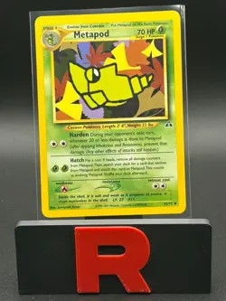 Pokemon TCG Metapod 42/75 Neo Discovery LP - Image 1