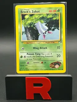Pokemon TCG Brock's Zubat 074/132 Gym Heroes Regular LP - Image 1