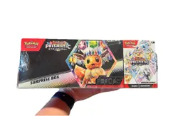 Pokemon TCG Prismatic Evolutions Surprise Box 6 Booster Packs Eevee - Image 1