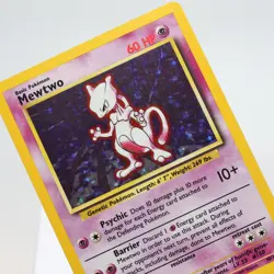 Pokemon TCG - Mewtwo 10/102 Base Set Holo Rare WOTC - EXC - Image 1
