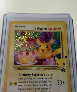 Pokemon Celebrations Classic Collection Birthday Pikachu 24/53 Stamped Holo NM - Image 4