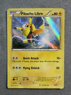 Pikachu Libre 30/30 Holo XY Trainer Kit Pokemon - Image 1