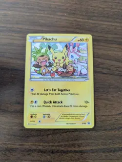 Pokemon TCG Pikachu Promo Holo XY XY95 DMG - Image 1
