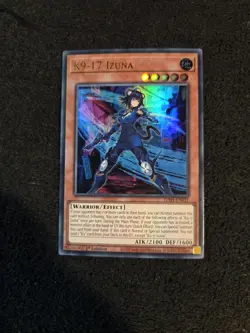 Yugioh 1x K9-17 Izuna JUSH-EN031 Justice Hunters Ultra Rare 1st Edition NM - Image 1