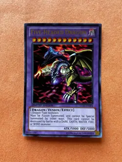 Yugioh Five-Headed Dragon LC03-EN004 Ultra Rare Limited Edition Fusion 5000/5000 - Image 1