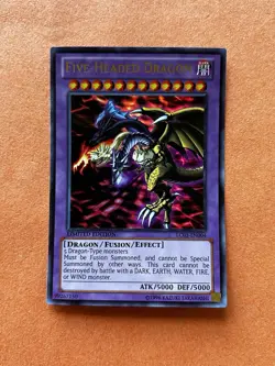 Yugioh Five-Headed Dragon LC03-EN004 Ultra Rare Limited Edition Fusion 5000/5000 - Image 2