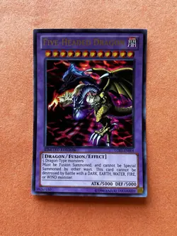 Yugioh Five-Headed Dragon LC03-EN004 Ultra Rare Limited Edition Fusion 5000/5000 - Image 3