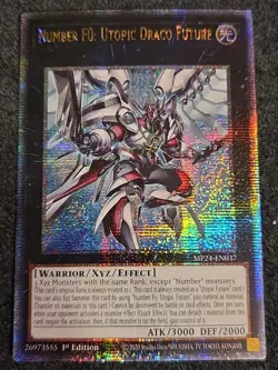 Number F0: Utopic Draco Future - YuGiOh! MP24-EN037 Quarter Century Sec Rare NM - Image 1
