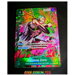 One Piece TCG TREASURE RARE Roronoa Zoro OP13-037 - Image 1