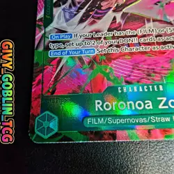 One Piece TCG TREASURE RARE Roronoa Zoro OP13-037 - Image 3
