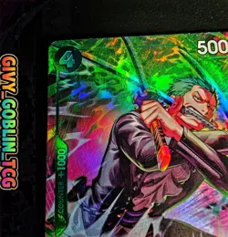 One Piece TCG TREASURE RARE Roronoa Zoro OP13-037 - Image 4