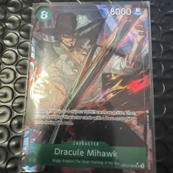 Dracule Mihawk Alt Art OP12-030 SR Legacy of the Master One Piece English - Image 2