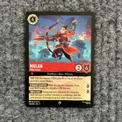 Disney Lorcana Fabled Mulan - Elite Archer 126/204 Super Rare NM - Image 1