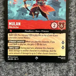 Disney Lorcana Fabled Mulan - Elite Archer 126/204 Super Rare NM - Image 4