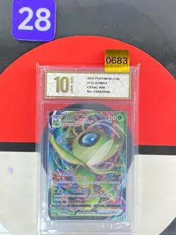 Pokemon Chinese TCG Card Sword & Shield Celebi VMAX CS3aC 008/125 RRR Grade10 - Image 1