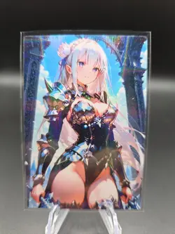 Emilia Re Zero Anime Waifu Card Doujin ACG Goddess Holo - Image 2