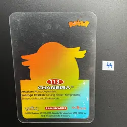 Pokemon Karte Nintendo 2005 Lamincards Edibas # 113 Chaneira - Image 3