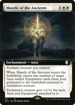 MTG Mantle of the Ancients EXTENDED ART RARE Forgotten Realms Commander NM/M - Image 1