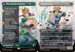 1x The Legend of Kyoshi // Avatar Kioshi ~~ Borderless - Foil NM-Mint, English A - Image 1