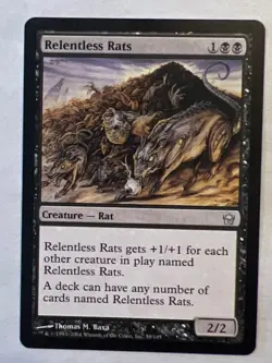 MTG - Relentless Rats - Fifth Dawn - NM/LP - Magic the Gathering - Image 1