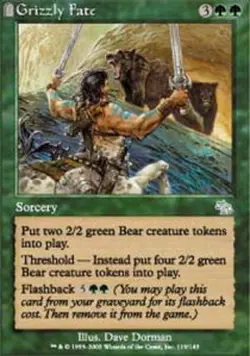 4x Grizzly Fate ~ Moderately Played Judgment MTG Magic x4 4 UltimateMTG Playset - Image 1
