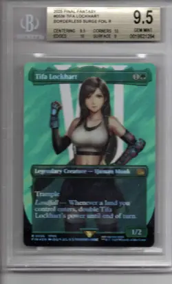 MTG - Tifa Lockhart SURGE FOIL - Final Fantasy - #536 - GEM MINT - BGS 9.5 - Image 1