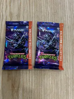 TMNT Collector Booster Pack MTG From Pizza Box X2 - Image 1