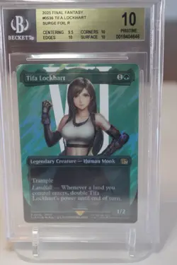 Magic The Gathering Tifa Lockhart Surge Foil BGS Pristine 10 - Image 1