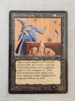 Played Xenic Poltergeist Antiquities Mtg Magic the Gathering - Image 1