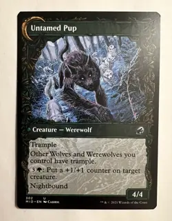 MTG Innistrad Midnight Hunt - Hound Tamer Untamed Pup Showcase #302 Magic NM - Image 2