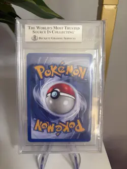 Pokemon TCG Poliwrath Holo Rare Base Set 2 15/130 Beckett 9 - Image 2