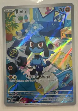 Pokemon Riolu Illustration Rare Full Art Holo SV01 Scarlet & Violet #215/198 - Image 1