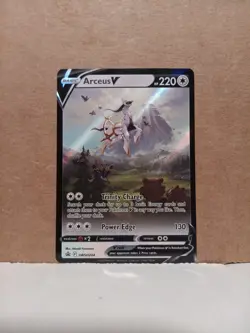 Pokemon TCG Arceus V SWSH204 Sword & Shield Promo Holo Basic 220 HP Single Card - Image 1