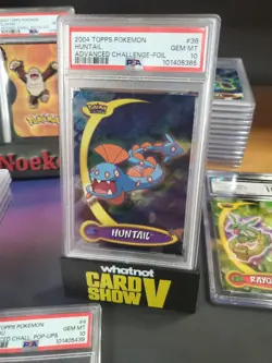 Huntail 36 Pokemon Topps Advanced Challenge 2004 Foil Holo PSA 10 Gem MINT POP 4 - Image 1