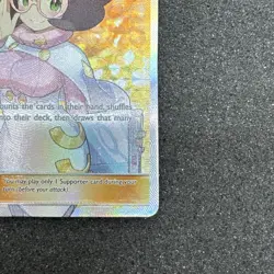 FULL ART Wicke ULTRA RARE Pokemon 147/147 SM Burning Shadows Holo Supporter - LP - Image 4