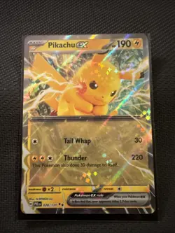 Pikachu ex 028/131 Sv: Prismatic Evolutions Holo Pokemon Card - Image 1