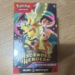 Pokemon TCG Mega Evolution—Ascended Heroes Booster Bundle 6 Packs 60 Cards - Image 1
